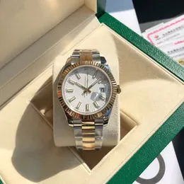 Com caixa original Relógio de luxo de alta qualidade 41mm Presidente Datejust 116334 Vidro de safira Ásia 2813 Movimento Mecânico Automático Mens Relógios 65