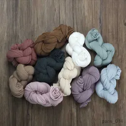 Cobertores estiramento bebê recém-nascido envolve cobertor infantil foto cenários fundo cor sólida lado macio