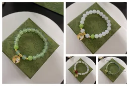 Bracciale con perline di marca di lusso 10MM Fili di pietra naturale Rotondi Occhio di tigre Agate Diaspri Braccialetti con perline per uomo Donna Corda elastica Gioielli fatti a mano