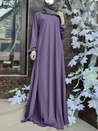 Artı boyutu elbiseler zanzea müslüman hindi abaya kadın moda uzun elbise ramazan maksi sundress bornoz femme hijab vestido kaftan isamik giyim 231018