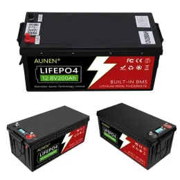 Factory Direct LifePO4 12V Batteri 12V200AH med blå tand litiumjonbatteri för hushållsapparater/fotovoltaisk energilagring ll