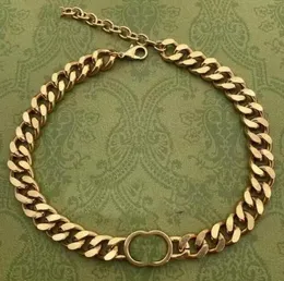 Designer di lusso di alta qualità Collana Collane cubane Punk Vintage Chunky Thick Link Chain Coppia di gioielli di marca Collares per uomo Per regalo donna