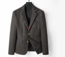 Hochwertiger Herren-Blazer, schmale Passform, lässiger einreihiger Anzug, Junge, bedruckt mit G-Buchstaben, Business-Arbeitsjacke, Blazer, Herren, formelle Superjacken, Herbstmantel für Männer