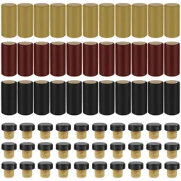 Strumenti da bar 60 pezzi Sigillatore per vino per bottiglie Kit richiudibottiglie con capsule termoretraibili in PVC Tappo a forma di T in legno 231018