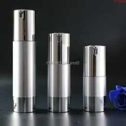 Luxury Gold Silver Empty Airless Pump Bottles Mini Portable Vacuum Cosmetic Lotion Treating Travel Bottle 10st Free ShippingGoods Aenig