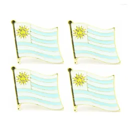 Spille Lotti 5 pezzi Bandiera nazionale dell'Uruguay Pin Badge Paese Lapei