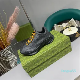 2023-SNEAKERS RHYTON SHOE 남자 여자 트레이너 고급 디자이너 빈티지 카우저 패션 파우 웨이브 스니커 베이지 색 가죽 신발 35-46