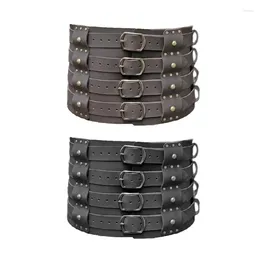 Gürtel Punk Taille Gürtel Cincher Industrial Age Cosplay für ComicCon Kostüm Y1UA