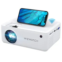 WEWATCH V10 LED Portable Projector Native 1280x720 HD 1080P Supported Home Theater 8500 LM Mini Outdoor Movie 231018