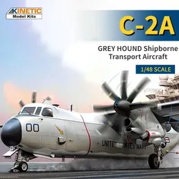 Модель самолета KINETIC K48025, пластиковая модель самолета 1/48 C-2A GREY HOUND, корабельный транспортный самолет, модель игрушки для модели, коллекция хобби, сделай сам, 231017