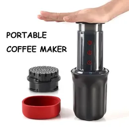 Kahve Potları 250ml Espresso Kahve Makinesi Makinesi Taşınabilir Cafe Fransız Pres Kahve Potu Aeropres 231018 için Filtre Kağıt Kiti Bar Seti