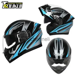 Cycling Helmets Casco Motorcycle Helmet Modular Removable Full Face Helmet Safety Certification Dual HD Visors Motorcycle Cross Helmet x1018
