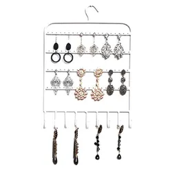 Wall Mount Home Showcase Oorbel Houder Plank Rack Stand Ketting Hanger Opslag Draagbare Metalen Sieraden Display Organizer Hooks232u