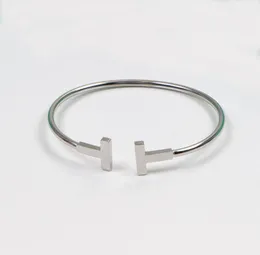 Hem dubbel manschett diamantbangle guldarmband för män 925 sterling silver pläterade 18k rosguldarmband thaped open fjäderjustring6945359