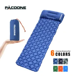 屋外パッドPACOONE OUTDOOR CAMPING SLOIPING PAD folding Sleep Mat Mat Beach Infrat Mattress with Ultralight Air Mat Travel Hiking 231018