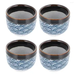 Weingläser, Glas, Trinkbecher, Kaffeetasse, traditionelle Keramik, Saki-glasierte Teetassen, Sake-Sushi-Set