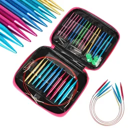 Needle Circular Knitting Needles Set Sweater 26Pcs Interchangeable Crochet For Yarn Accessories Kit 231017