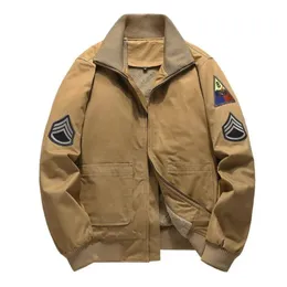 Erkek Ceketler Stand yaka nakış bombardıman uçağı erkekler Mağaza askeri polar için jacekts erkek öfke tank ceketi kalın rüzgar kırıcı 6xl 231017