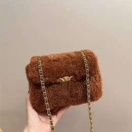 Top Plush Handbags Mini Bags Designer Women Bag Chain Phone Purse Ce Luxury Lambswool Shoulder Bag Fashion Small Cross Body Wallet 231017