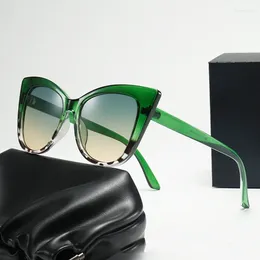 Solglasögon Imwete Cat's Eye Sungalsses Women Men Designer Sun Glasses Ladies Butterfly Big Frame Eyewear UV400