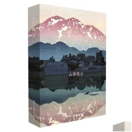 Affärskortfiler Affärskortfiler 32 datorer/Set Art Postcard Mountain Clouds Japanese Landscape Creative Birthday Present 23 DHGARDEN DHY1B