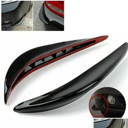 2 pezzi anteriore paraurti posteriore diffusore per labbra splitter pinne corpo spoiler canard valenza mento tuning auto accessori canard consegna di goccia Dhgyq