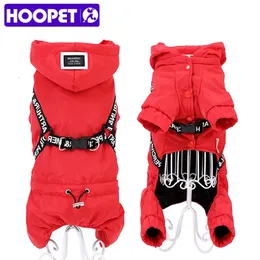 Hundkläder Hoopet Clothes Winter Warm Pet Jacket Coat Puppy Chihuahua Klädhuvtröjor för små medelstora hundar outfit 231017