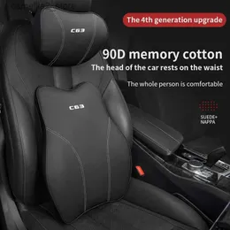 Sitt kuddar bilhals kudde justerbar huvudhållfasthet 3D Auto sittplatskuddar för Mercedes-Benz C63 nackstöddel Q231018