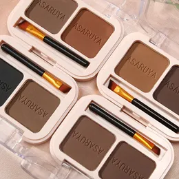 Eyebrow Enhancers 2 Colors In 1 Eyebrow Powder Professional Natural Makeup Palette Eyebrow with Eye Brush Enhancers Eye Brows Nose Shadow Powder 231018