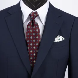 9cm necktie روابط الرجال حمراء ربطة الزهور لرجال الأعمال التجارية Necktie العرس zmtgn2412