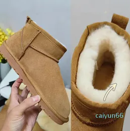 Femmes Mini demi-botte de neige hiver pleine fourrure moelleux fourrure Satin bottines chaussons pantoufles australiennes