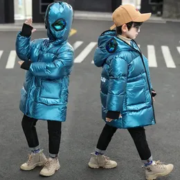 Down Coat Children's Clothing Boys Down Jacket Cotton Long Children's Cotton Coat Children's Cotton Jacket Winter Clothes Hooded Snowsuit 231017
