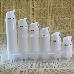 100ml 150ml Plastic Airless Pump Bottles Silver Line Maquiagem Liquid Makeup Empty Cosmetic Containers 100pcs Avbip Elfam Pfiqn