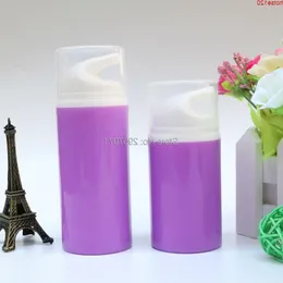 50ml 80ml Contenitore cosmetico viola Vuoto Pompa airless Bottiglie di plastica PP Viaggio liquido Uso 100 pz / lotto DHL Spedizione gratuita Eiwpw