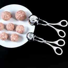 Stainless Steel Meat Ball Maker Tools Metal Kitchen Meatball Spoon Fried Shrimp Potato Meatballs Production Mold Household Meats Tool TH1174