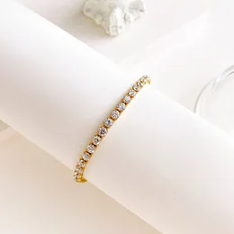 Silver Cluster Round White CZ Ziron Tennis Bracelets Pulseras Pulseira Bracelete Women Jewelry Girl Friend Gift