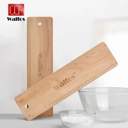 Rullande stift bakverk walfos bakning baguette överföring träskiva 38 cm rektangulär dubbelskala flip brädet baguette ciabatta deg matlagningsverktyg 231018