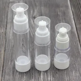 15 ml 30 ml 50 ml tom luftlös flaskelotionskrämpump Plastbehållare Vaccum Spray Kosmetiska flaskor Dispenser för resor NMWUU Exthc