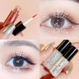 Eye Shadow 10 Colors Diamond Shining Liquid Eyeliner Pearlescent Glitter Highlight Monochrome Varaktande Makeup Cosmetics 231017