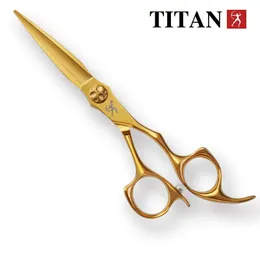 Scissors Shears Titan Hairdressers scissors professional hair scissors gold hairdressing barber salon tool cut scissors 231018