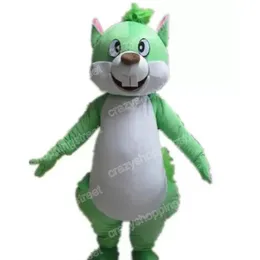 Halloween verde esquilo mascote traje de alta qualidade dos desenhos animados roupas de Natal carnaval vestido ternos adultos tamanho festa de aniversário ao ar livre outfit