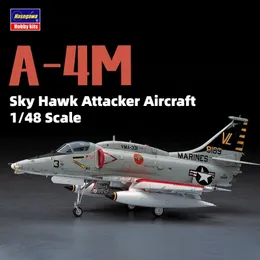 Aircraft Modle Hasegawa 07233 Airplane Model 1/48 A-4M Sky Hawk Attacker Aircraft Model Building Kits for Modelling Hobby Collection DIY 231017