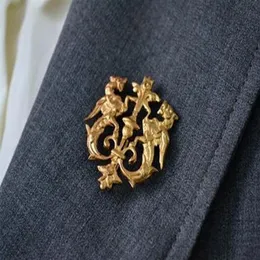 Todo 12 peças unissex 3 cores dragão escudo broches terno camisa corsage lapela vara pino corrente broche jóias presente para men233q