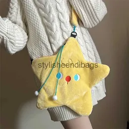 Umhängetaschen Cute Star Sape Damen Plus Umhängetaschen Fasion Casual Female Soulder Bag Cartoon Casual Girls Faux Fur andbags Pursestylisheendibags