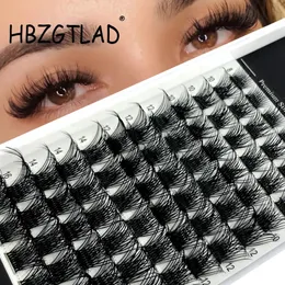 False Eyelashes 10D20D Russian Volume Beam Segments Natural Eye Lash DIY 72 Cluster Segment Lashes 231017