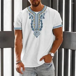 T-shirt da uomo Street Trend T-shirt transfrontaliera stampata in 3D T-shirt estiva casual stile sportivo allentato