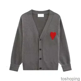 Maglione da uomo alla moda del designer di Parigi Amis De Coeur Macaron Love Cardigan jacquard per uomo e donna Top S-xlkd17