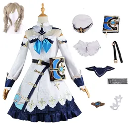 Genshin Impact Barbara Cosplay Costume Dress Barbara Wig Prop Suit Halloween Girl Lolita Costumecosplay