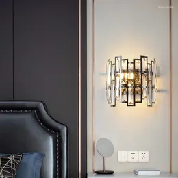 Lâmpadas de parede decoração nórdico moderno cobre luxo led arte lustre luminária luz sala cristal criativo estudo escada decorativa