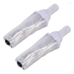 Ombrelli 2X Ombrello trasparente Matic Pioggia Donna Uomo Sole Compatto Bordo bianco Consegna goccia Giardino di casa Articoli vari per la casa Dhlax